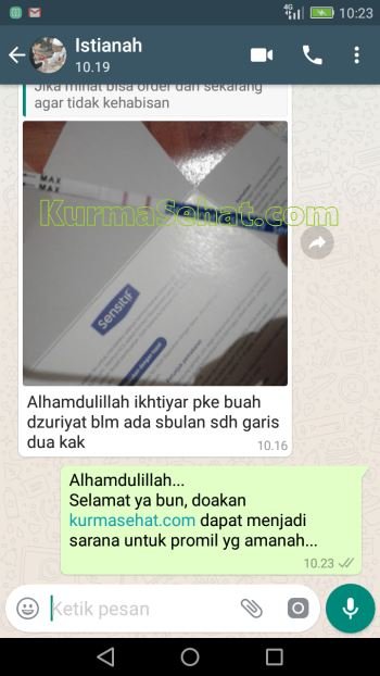 Testi buah zuriat hamil
