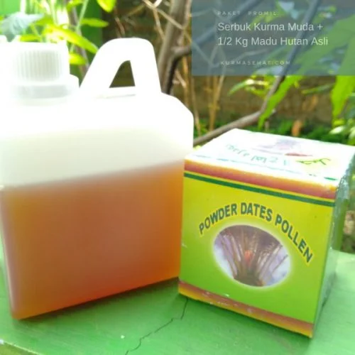 Paket Promil serbuk kurma dan madu murni